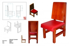 P-33 robusta silla comedor
